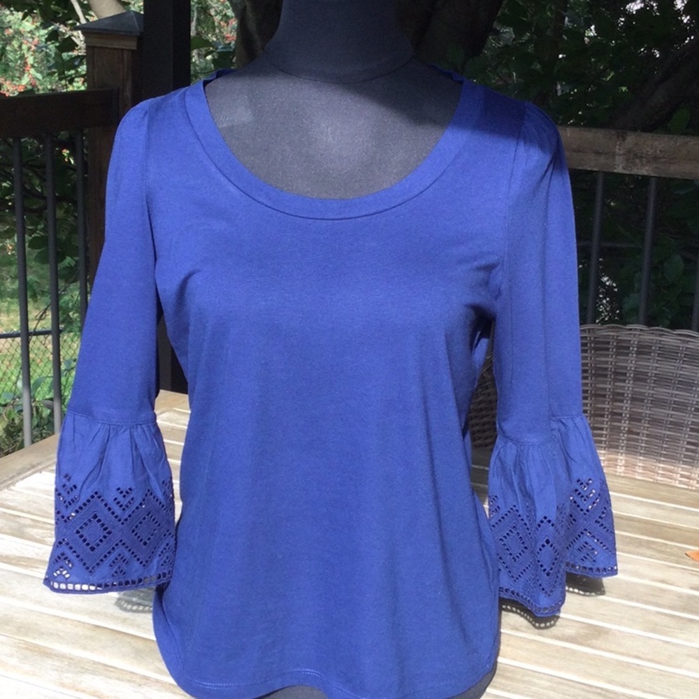 BR top with  bell sleeves. S. Like new!